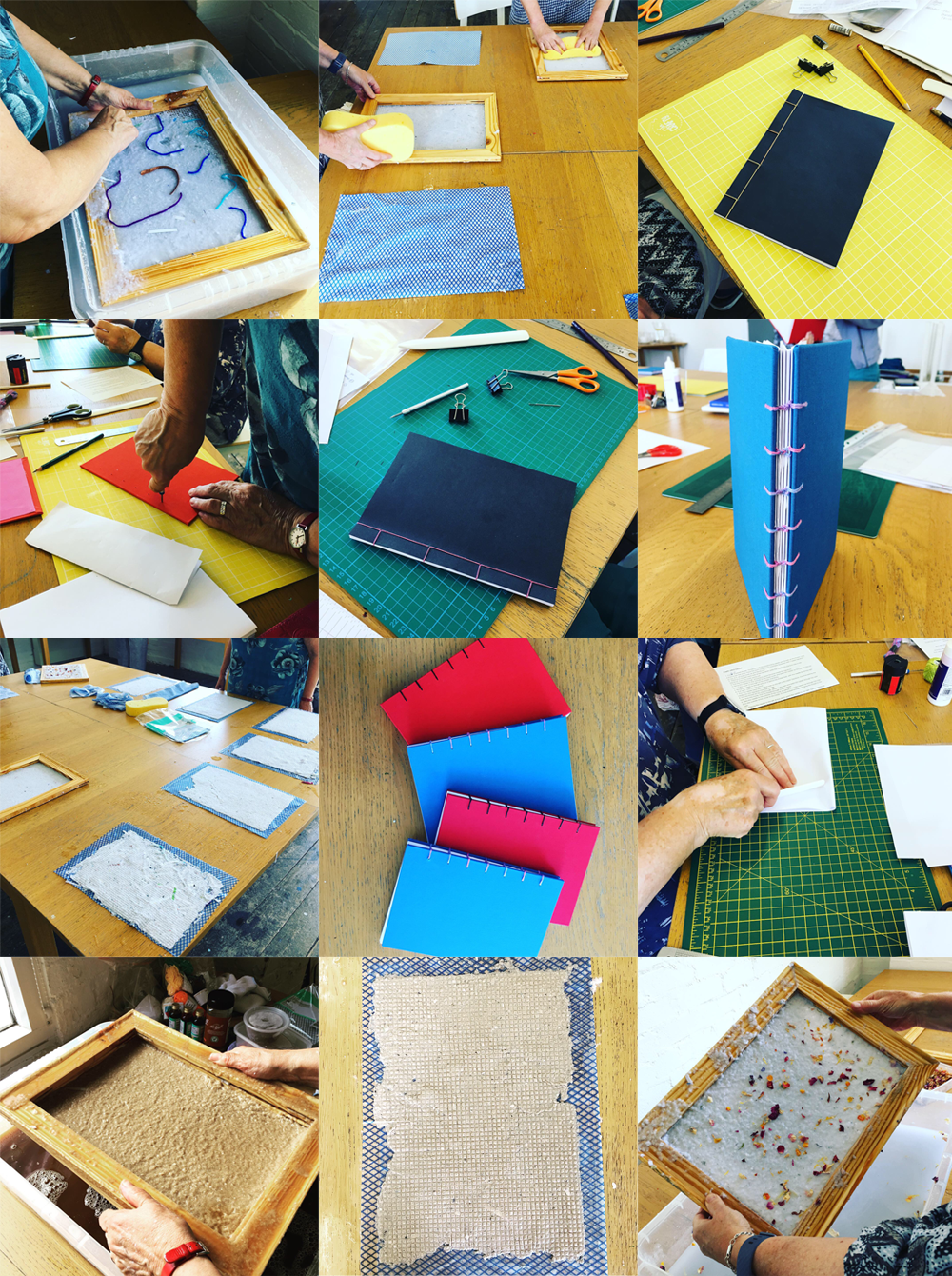 Bookbinding workshop at The Steel Rooms, Brigg