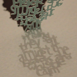Shadow Typography book design thumbnail